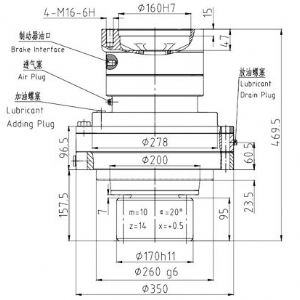 回轉減速機JHF680A